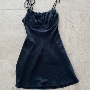 Silk Mini Black Dress